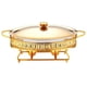 thumbnail image 4 of Plato de frotamiento perfecl para catering juego completo de chafer acero inoxidable dorado, 4 of 8