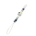 thumbnail image 1 of Pacifier Clip Teething Toy Teething Chain for Baby Birthday Gift Gray, 1 of 4