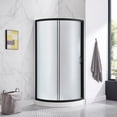 thumbnail image 1 of OVE Decors Breeze 32" Curved Corner Shower Kit 4pc includes Glass Door & Panel, base and walls, 1 of 15