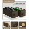 thumbnail image 5 of 4 Drawers Chest Dresser (Narrow) Brown, 5 of 7