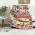 thumbnail image 3 of Personalized Blanket with Photo Text Custom Photo Blankets Customized Photos, Picture Blanket Gifts for Family and Friends on Christmas Wedding Mothers Day, Father Day Blankets, 3 of 5