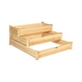 thumbnail image 2 of Yardi Yard 3 Tier Elevated Wooden Vegetable Garden Bed, Raised Garden Bed for Patio or Yard Gardening, 2 of 5