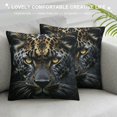 thumbnail image 3 of SHERONV Leopard Graphic Decorative Throw Pillow Cover for Home Couch Living Room Bed Sofa - Short Plush Material - 1PC 18x18in, 3 of 5
