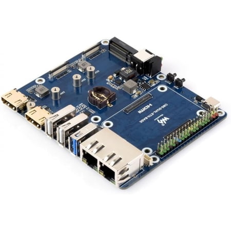 Dual Gigabit 2.5G Ethernet Base Board for CM5 Microcontroller IoT Development with Dual 4K HDMI M.2 NVMe Support SKU-32176