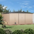 thumbnail image 5 of DEXS Spacious Outdoor Metal Storage Shed,Multi-Purpose Utility for Garden&PatioIdeal for Tool Storage,Durable with Lockable Door,Secure Shelter for Equipment & Seasonal Decorations14' x 12', 5 of 8