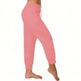 thumbnail image 4 of AherBiu Sweatpants Womens Drawstring Low Waisted Joggers with Pockets Gym Workout Outdoor Running Trousers, 4 of 8