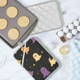 thumbnail image 5 of Yayeee Pot Holders Kitchen Heat Resistant with Pocket 7"x9.8" Cotton Oven Cooking Hot Pads, Black Halloween Ghosts, 5 of 7