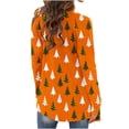 thumbnail image 5 of Oplxuo Christmas Cardigan Sweaters for Women Casual Long Sleeve Xmas Graphic Lightweight Long Cardigans Fall Outwear, 5 of 6