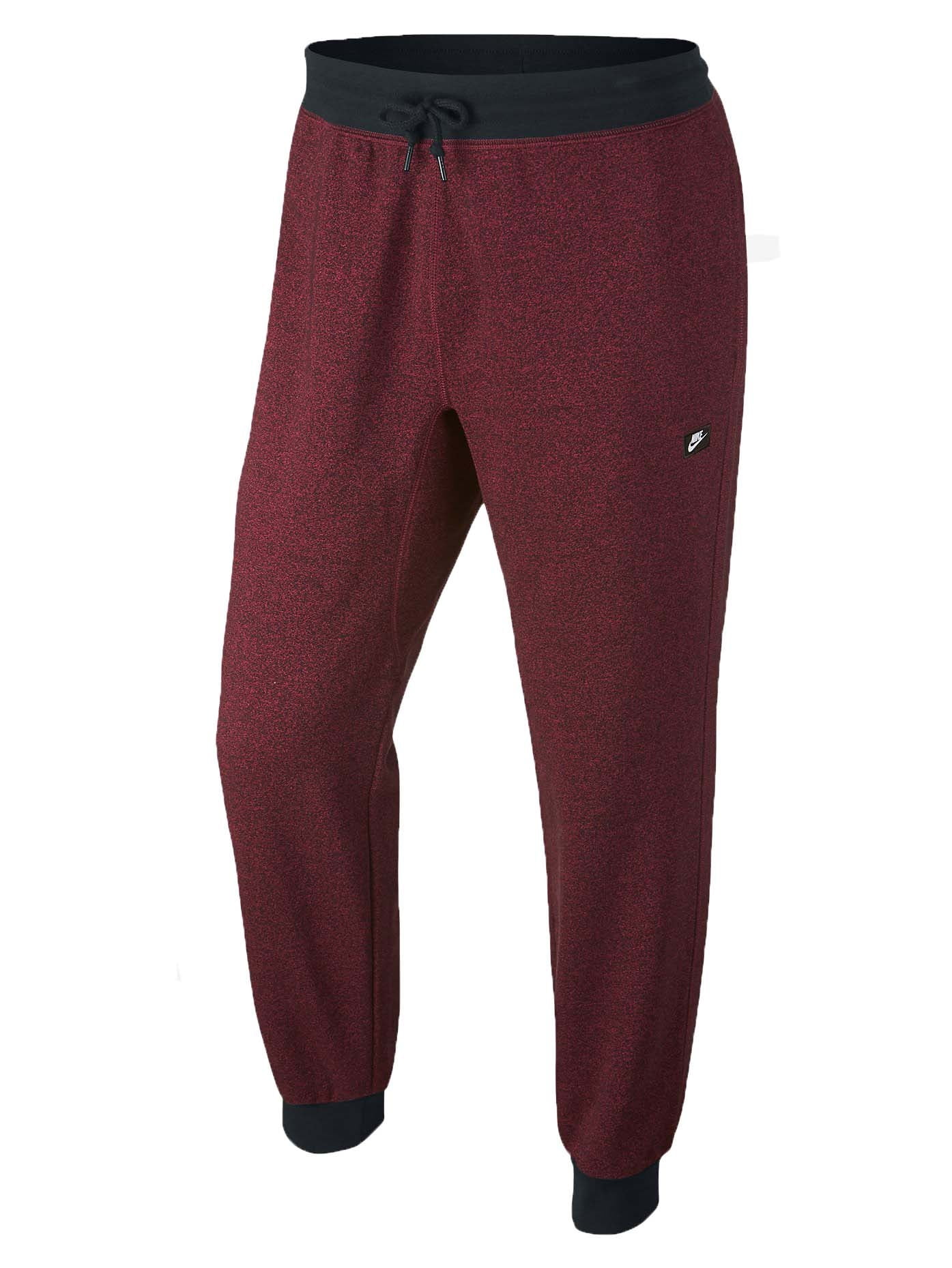 nike club french terry cuffed joggers in black