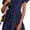Navy, variant on Wrongduck Women's Hollow Out Lace Dress 2026 Summer V Neck Mini Dress Short Sleeve A Line Vacation Party Outfit