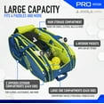 thumbnail image 2 of JOOLA Tour Elite Pro Pickleball Bag, Backpack, Duffle Bag, Navy/Yellow, 2 of 5