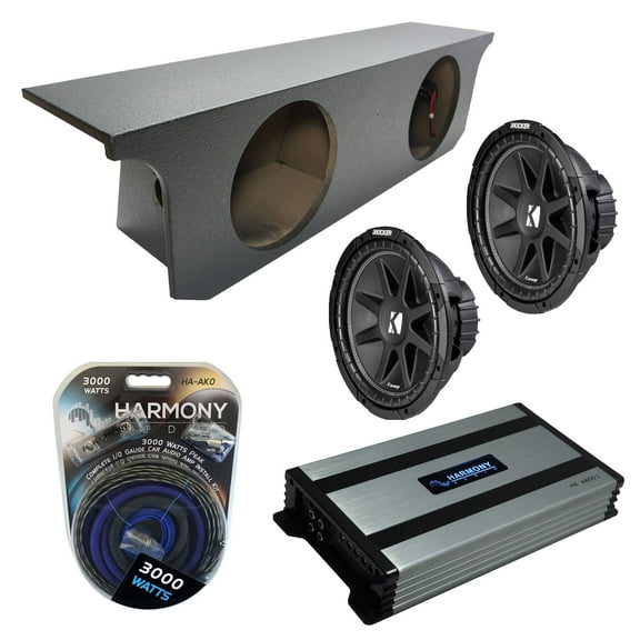 07-18 Jeep Wrangler JK Unlimited Kicker Comp C12 Dual 12 Rhino Sub Box HA-A800.1