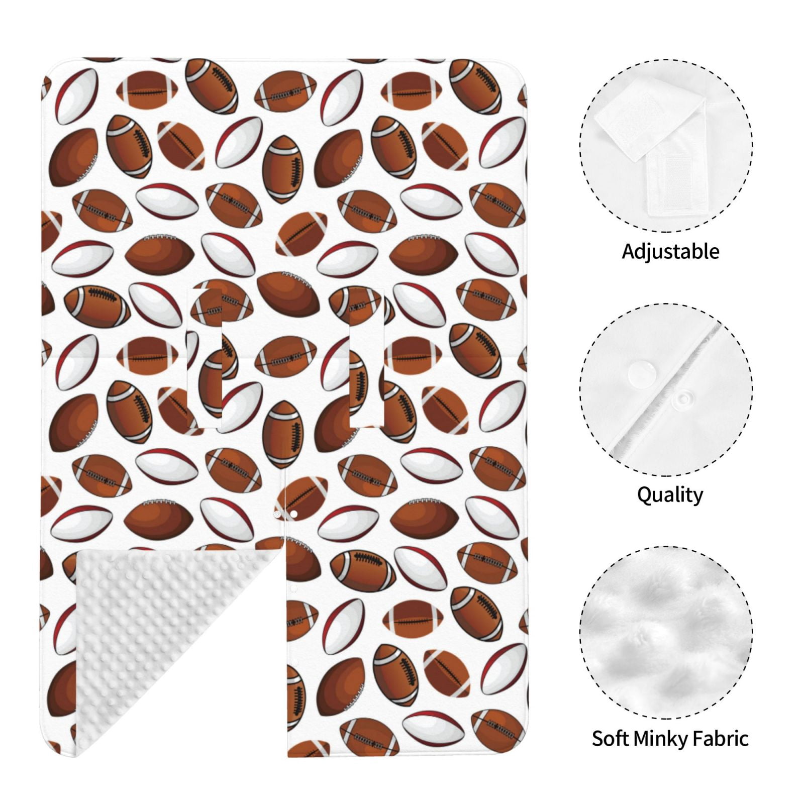 Naloa Football Baby Car Seat Cover, Breathable Baby Carrier Cover, Multiuse Baby Carrier Cover & Nursing Breastfeeding Cover