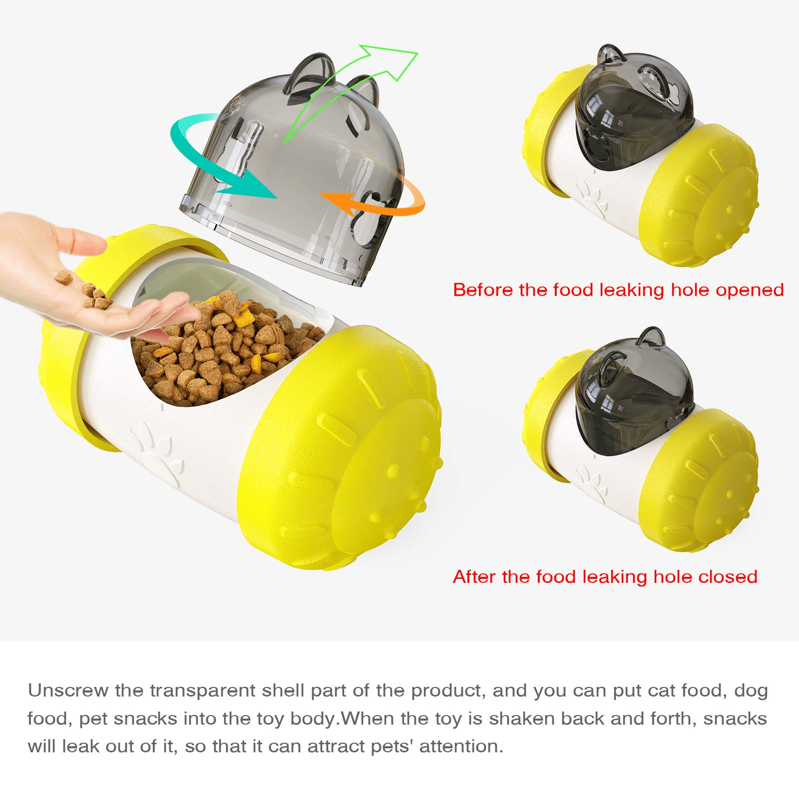 Squeaky Dog Toys Funny Leaking Food Squeeze Interactive Dog Puzzle Toys  Durable for Small Large Dogs Puppy Feeding Toy • eComhub
