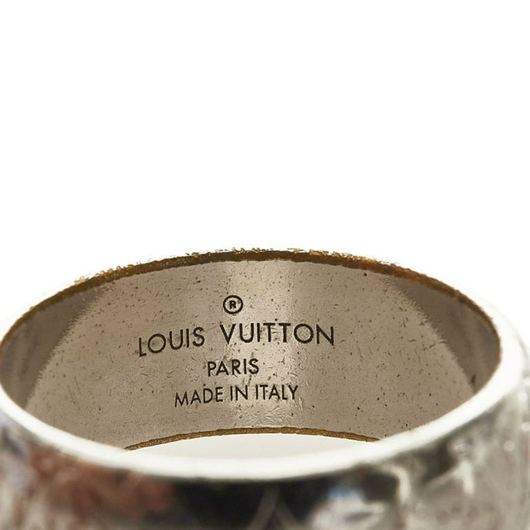 Pre-Owned Louis Vuitton monogram ring M62485 silver metal men's LOUIS  VUITTON (Fair) 