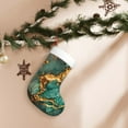thumbnail image 7 of Haiem Emerald Color Gold Marble Pattern Christmas Stockings, Personalized 18 Inches Knit Christmas Stockings Xmas Hanging Stockings for Family Christmas Decorations, 7 of 7