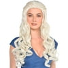 Party City Platinum Blonde Queen Wig Halloween Costume Accessory for Adults, One Size