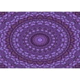thumbnail image 1 of Ahgly Company Machine Washable Indoor Rectangle Transitional Purple Iris Purple Area Rugs, 7' x 9', 1 of 7