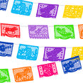 thumbnail image 3 of Mariachi Papel Picado Mexican Plastic Banner (10 Pack) - 10 x 10 Large Panels / 16 Feet Long - Great Mexican Party Decorations Prefect For Birthday, Party, and More by Ole Rico, 3 of 6
