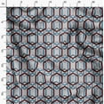 thumbnail image 3 of Soimoi Pure Silk Brown Fabric By the Yard - 42 Inch Wide - Lattice Geometric Pattern Fabric - Timeless and Versatile Designs for Various Uses Printed Fabric, 3 of 6
