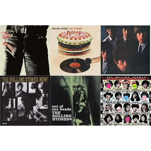 Sticky Fingers & Let It Bleed (50Th Anniversary Edition) & Rolling Stones No.2 (180G) & Rolling Stones, Now! & Out Of Our Heads (Uk) & Some Girls [LP Vinyl Bundle]