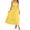 Yellow, variant on GEWSEY Women's Striped Back Smocked Maxi Dress Sexy Spaghetti Strap Cut Out Flowy Swing Long Dress Dark Green, M
