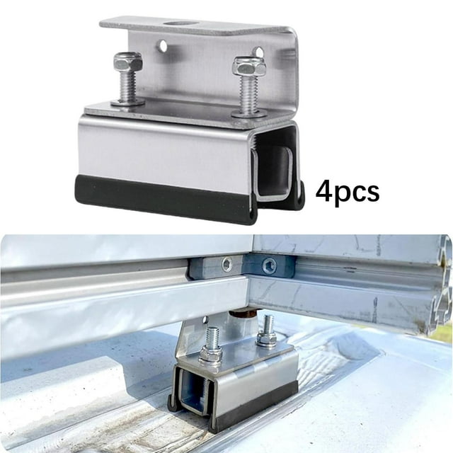 Kit de montaje en portaequipajes de techo Fácil instalación Repuesto Pieza de repuesto Premium Automotive Juego de 4 piezas de un solo orificio