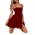 thumbnail image 2 of Franhais Women Ruffled Slip Mini Dress, Sleeveless Backless Casual Party Summer Dress, 2 of 7