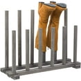 thumbnail image 3 of MyGift 6 Pair Dark Gray Wood Entryway Shoe Rack, 3 of 7