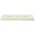 thumbnail image 2 of Moni Outdoor Cushion for Bench, Deep Tufted, White Fabric, 47 Inch, 2 of 6
