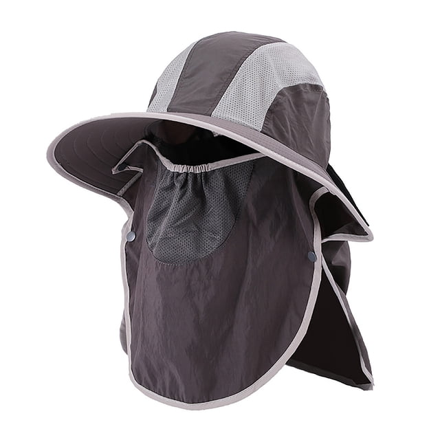 Chapeau Seau Unisexe Respirant avec Pare-Soleil Détachable UPF 50+ Extérieur Pêche Randonnée Été Ajustable Léger