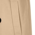 thumbnail image 6 of Gfyviroh Men's Mid-Length Trench Coat Lightweight Solid Button Front Casual Jacket Long Sleeve Lapel Business Office Coat, 6 of 7