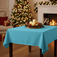 thumbnail image 4 of AK TRADING CO. 54" x 54" Polyester Square Tablecloth - Perfect for Any Occasion Like Parties, Wedding, Buffet Decoration, Indoor & Outdoor Use (Turquoise), 4 of 18