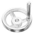 thumbnail image 4 of Crank Handle Lathe Hand Wheel Revolving Knob Carbon Steel Hand Round Wheel Handwheel, 4 of 8