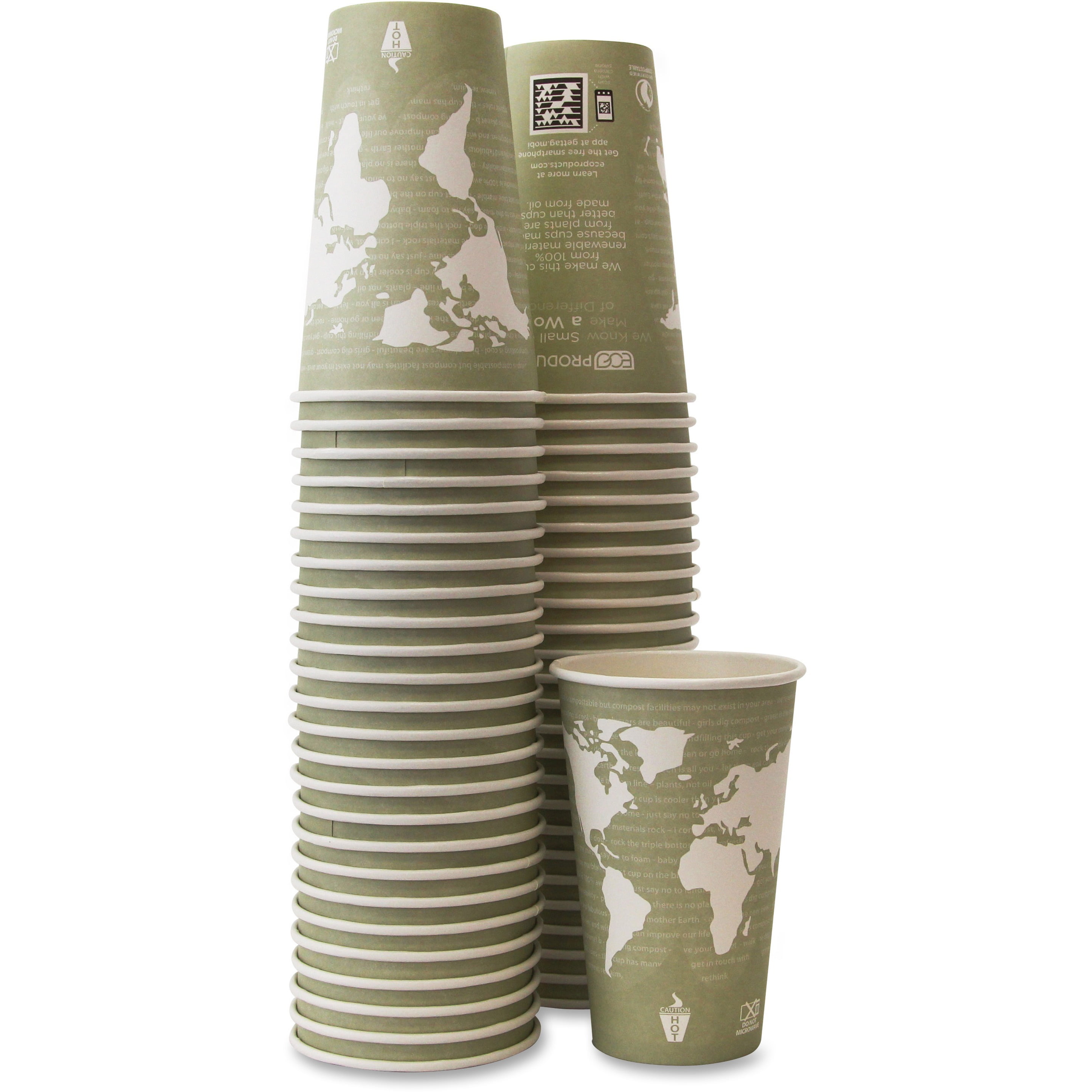 EcoProducts, ECOEPBHC16WACT, Renewable Resource Hot Drink Cups, 500