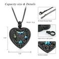 thumbnail image 2 of Heart Urn Necklace for Ashes Abalone shell Cremation Jewelry for Women Men Stainless Steel Memorial Pendant Loved Ones Funeral Keepsake Gifts, 2 of 7
