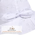 thumbnail image 4 of Baby Girl Sun Hat with UPF 50+ Outdoor Adjustable Beach Hat with Wide Brim Bucket Hats, 4 of 5