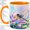 Orange, variant on Watercolor Dragonfly Lotus Coffee Mug, Dragonfly Mug, Calm Tea Break, Pink Lotus Pond with Iridescent Wings, Pastel Floral Ceramic Cup Decor, Garden Insect Art, Women Nature Lovers