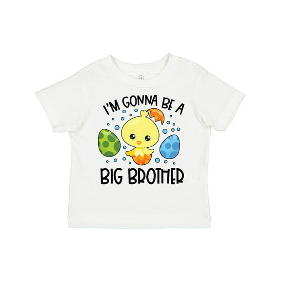 Inktastic Easter I'm Gonna Be a Big Brother with Green and Blue Eggs Boys Toddler T-Shirt
