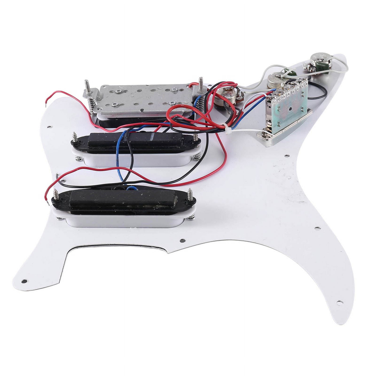 SQ Electric Guitar Loaded Prewired Electric Guitar Pickguard Pickup Assembly White Regular