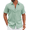 Mint Green, variant on COOFANDY Mens Short Sleeve Button Down Shirts Hawaiian Shirt for Men Beach Summer Shirts