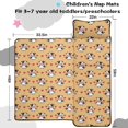 thumbnail image 5 of Cow and Heart Yellow Pattern Toddler Nap Mat with Pillow & Blanket, Soft Sleeping Mat for Preschool Daycare Travel Sleepovers, 5 of 6
