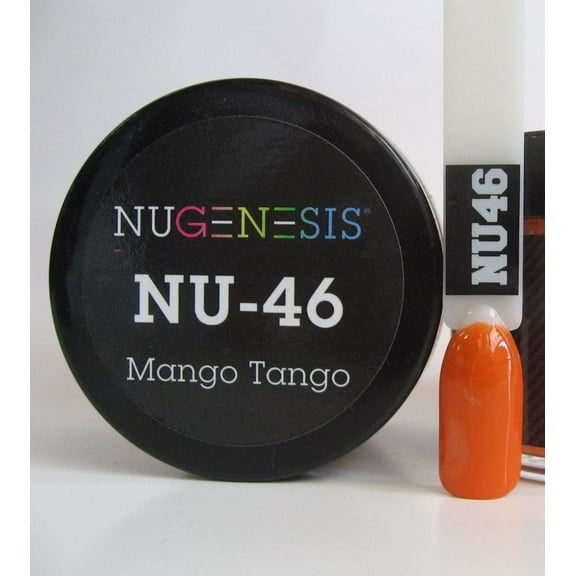 NUGENESIS Nail Color Dip Dipping Powder 1oz/jar - NU46 Mango Tango