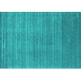 thumbnail image 1 of Ahgly Company Machine Washable Indoor Rectangle Abstract Turquoise Blue Contemporary Area Rugs, 8' x 12', 1 of 4