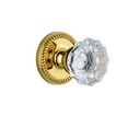 thumbnail image 3 of Grandeur Newfon_Prv_234 Newport Solid Brass Rose Privacy Door Knob Set - Chrome, 3 of 7