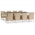 thumbnail image 2 of Bowery Hill Contemporary Weather-Resistant Garden Dining Set in Beige, 2 of 18