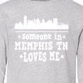 thumbnail image 4 of Inktastic Memphis Tennessee Someone Loves Me Skyline Long Sleeve Youth T-Shirt, 4 of 5