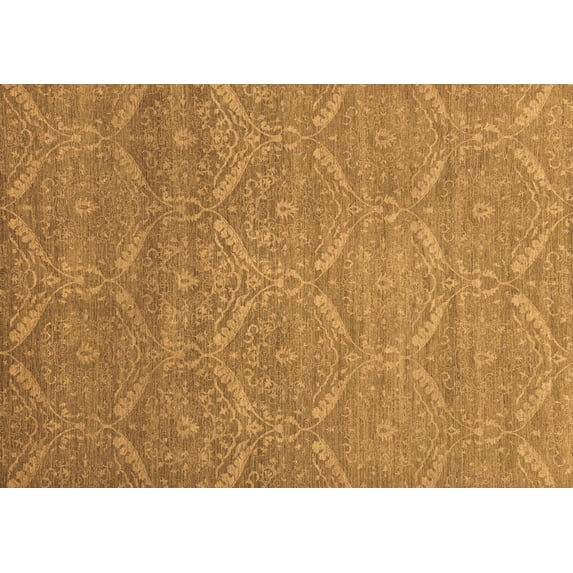 Ahgly Company Indoor Rectangle Abstract Brown Modern Area Rugs, 5' x 7'
