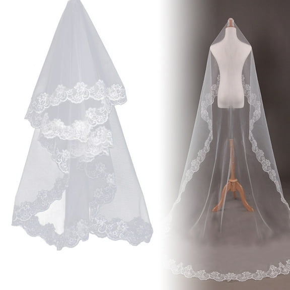 HEMOTON  Wedding Veil Bridal Dress Accessory Elegant Bridesmaid Woman