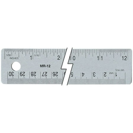Flex Metal Ruler 12inCork Back